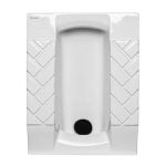 توالت زمینی گود کرون 59 ریم لس درجه 3 سفید مروارید