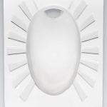 توالت زمینی تخت مروارید مدل کریستال 58 ریم بسته درجه3 سفید