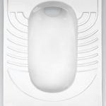 توالت زمینی تخت مروارید مدل الگانت 57cm ریم بسته درجه1 سفید