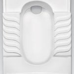 توالت زمینی تخت مروارید مدل النا 59cm ریم بسته طبی درجه1 سفید