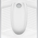 توالت زمینی گود مروارید مدل مگا 61cm طبی ریم لس درجه1 سفید