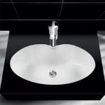 روشویی زیر‌سنگی مروارید مدل پرشین 58 درجه3 سفید