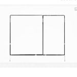 کلید فلاش تانک توکار چهار گوش (سفید) کد 04