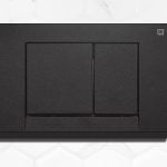 کلید فلاش تانک توکار چهار گوش (مشکی مات) کد 07