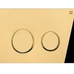 کلید فلاش تانک توکار گرد (طلایی) کد 11