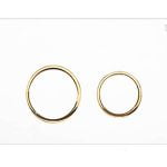 کلید فلاش تانک توکار گرد (سفید با رینگ طلایی) کد 13