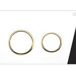 کلید فلاش تانک توکار گرد (کروم با رینگ طلایی) کد 15