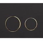 کلید فلاش تانک توکار گرد (مشکی با رینگ طلایی) کد 17