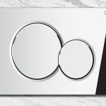 کلید فلاش تانک توکار استیل تویین (کروم آبکاری شده ) کد 31