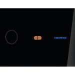 کلید فلاش تانک توکار چشمی (مشکی) کد 81