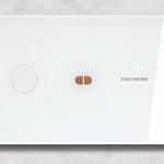 کلید فلاش تانک توکار چشمی (سفید) کد 82