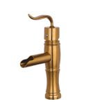 golden matt laka شیر روشویی دوان مدل لاکا طلایی مات