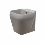 روشویی مروارید مدل مایا 40 پایه سرخود طوسی مات