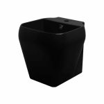 روشویی مروارید مدل مایا 40 پایه سرخود مشکی مات