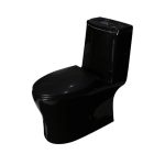 توالت فرنگی مروارید مدل سانتا 72 مشکی براق