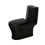 توالت فرنگی مروارید مدل سانتا 72 مشکی مات بیده سرخود CH