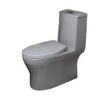 توالت فرنگی مروارید مدل سانتا 72 طوسی مات بیده سرخود CH