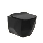 توالت فرنگی وال هنگ مروارید مدل سونیا  52 مشکی مات