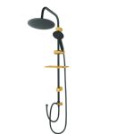 یونیورست دوان مدل پاوان گرد تک حالته مشکی طلایی