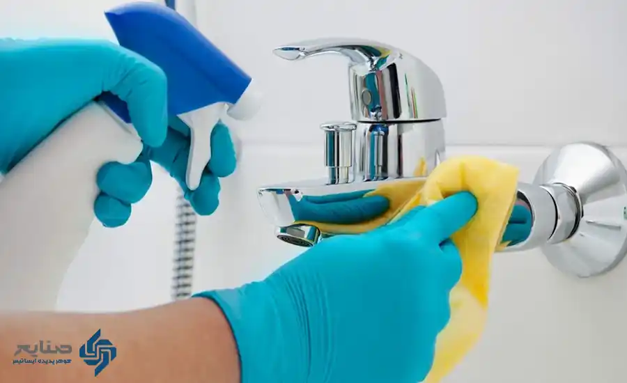 پاک کردن شیرآلات سیاه شده