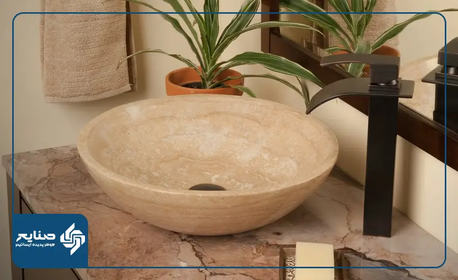 روشویی سنگی مرمریت