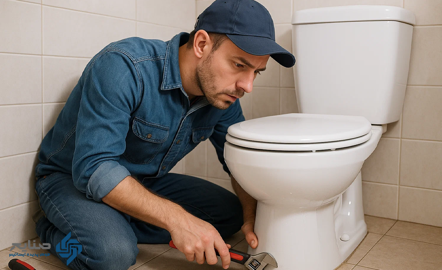 علت نشت آب توالت فرنگی