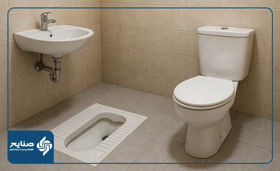 مراحل گام‌به‌گام آموزش تبدیل توالت ایرانی به فرنگی